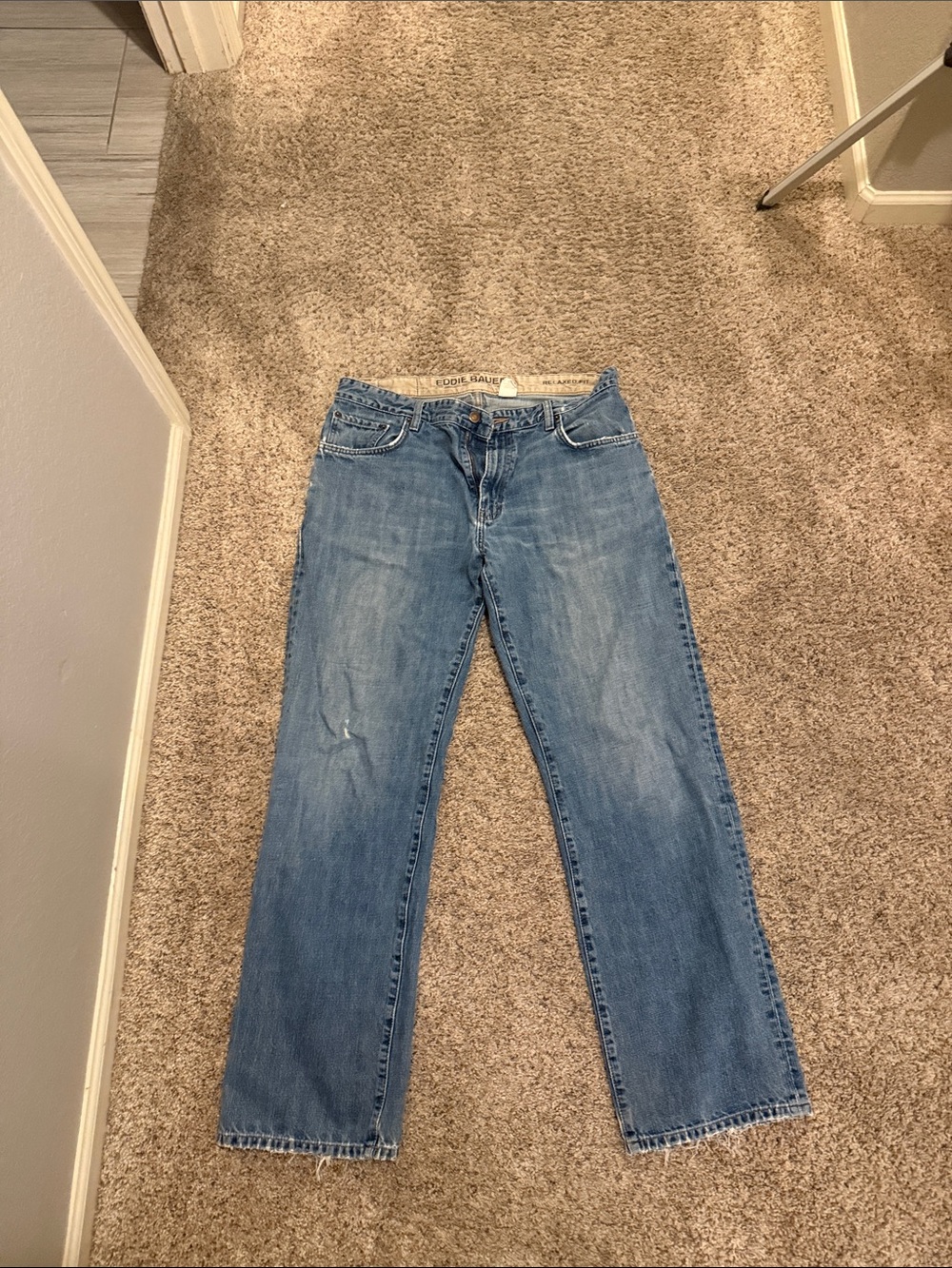 Eddie Bauer Women's Straight-Leg Blue Jeans